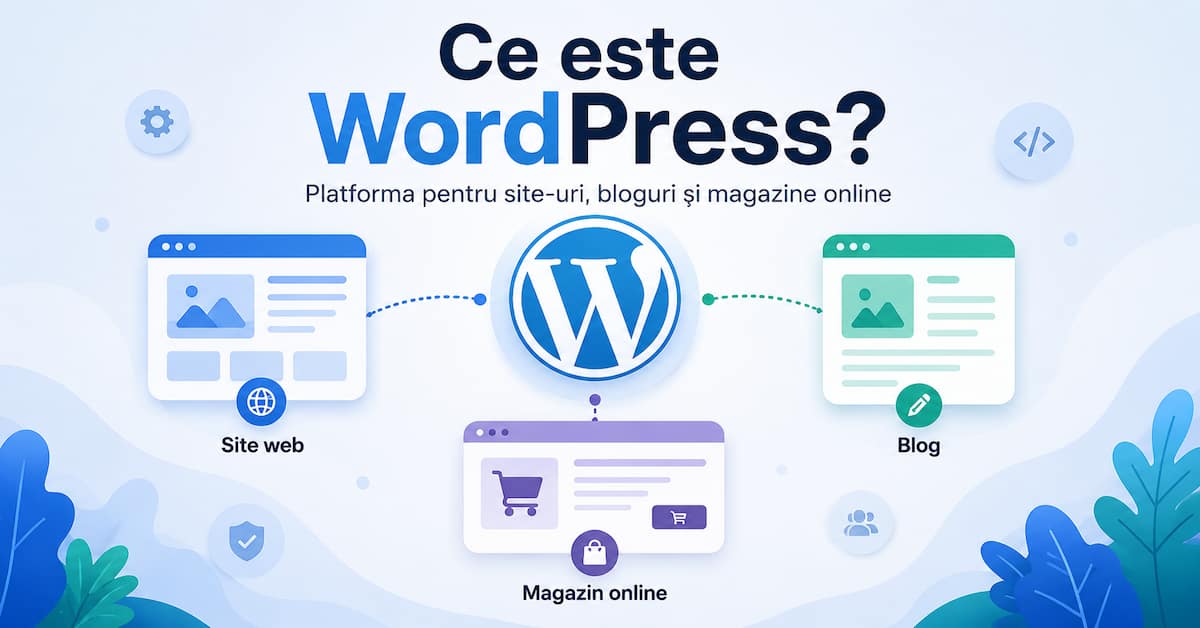 ce este WordPress și tipuri de site-uri