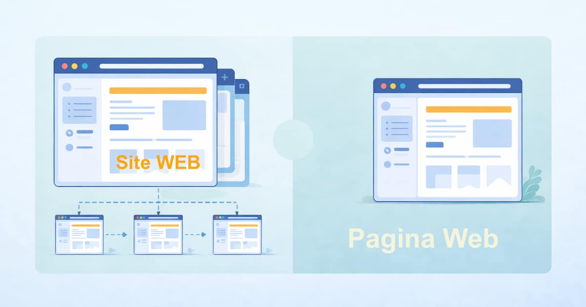 site web vs pagină web