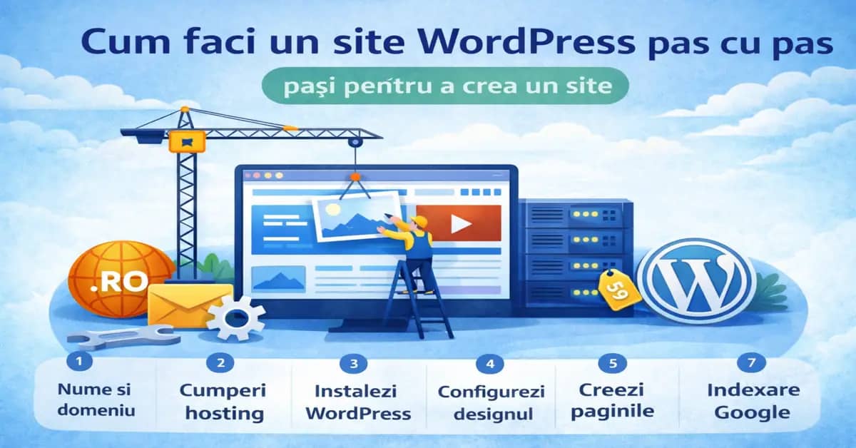 Pași pentru a crea un site WordPress pas cu pas