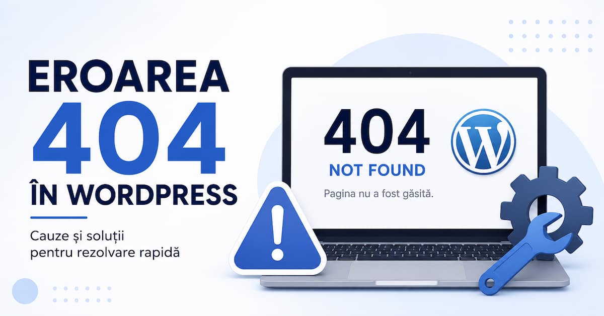 eroare 404 WordPress – cauze și soluții pentru rezolvare