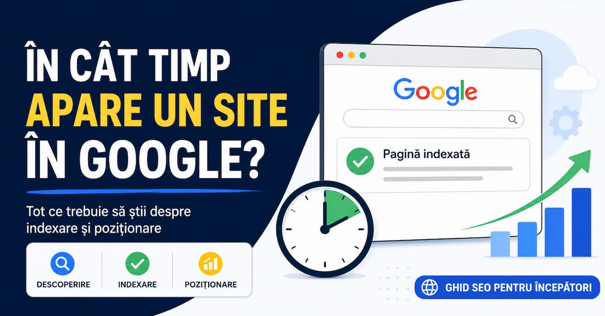 În cât timp apare un site în Google?