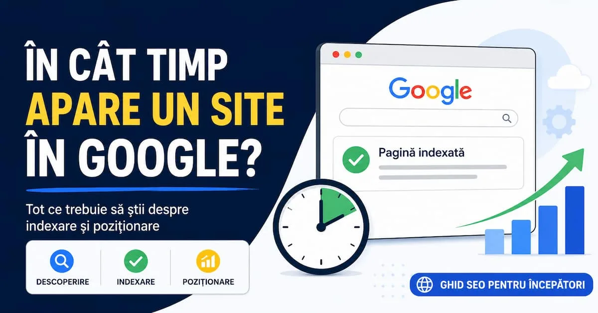 În cât timp apare un site în Google?