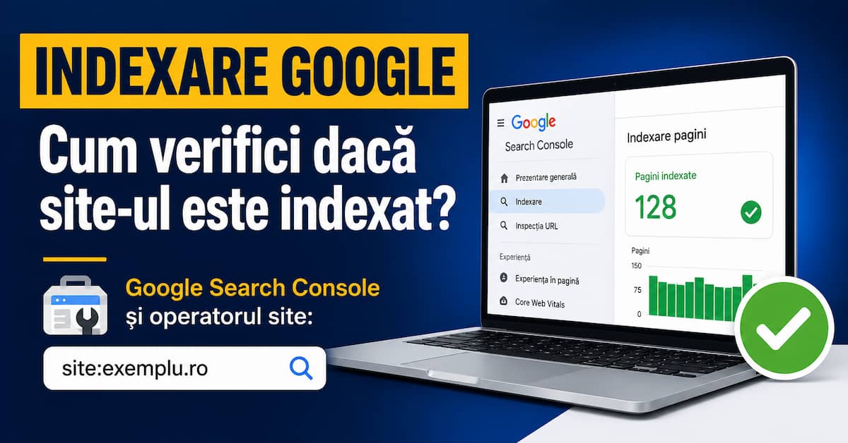 Indexare Google și verificarea unui site în Search Console