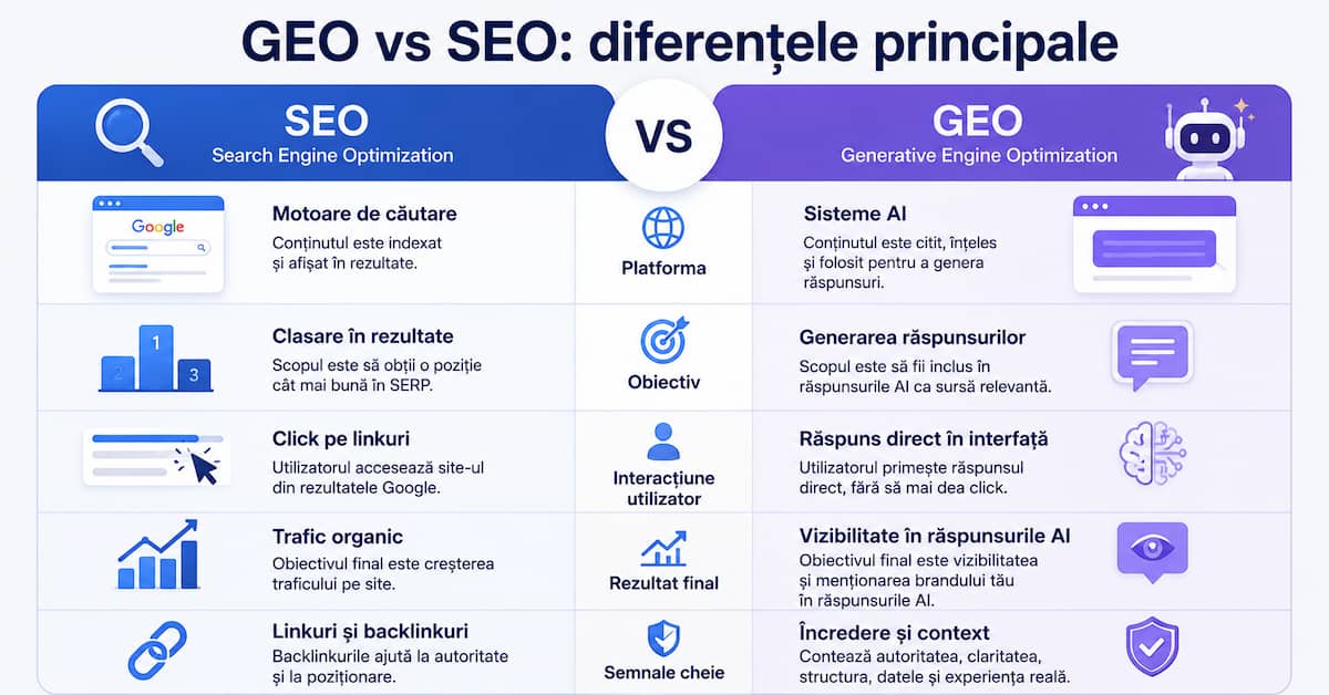 Exemplu de optimizare pentru AI prin conținut structurat și informații ușor de interpretat