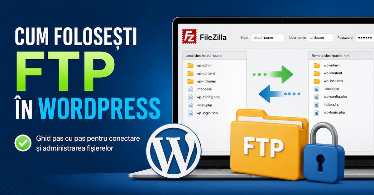 Cum folosești FTP în WordPress