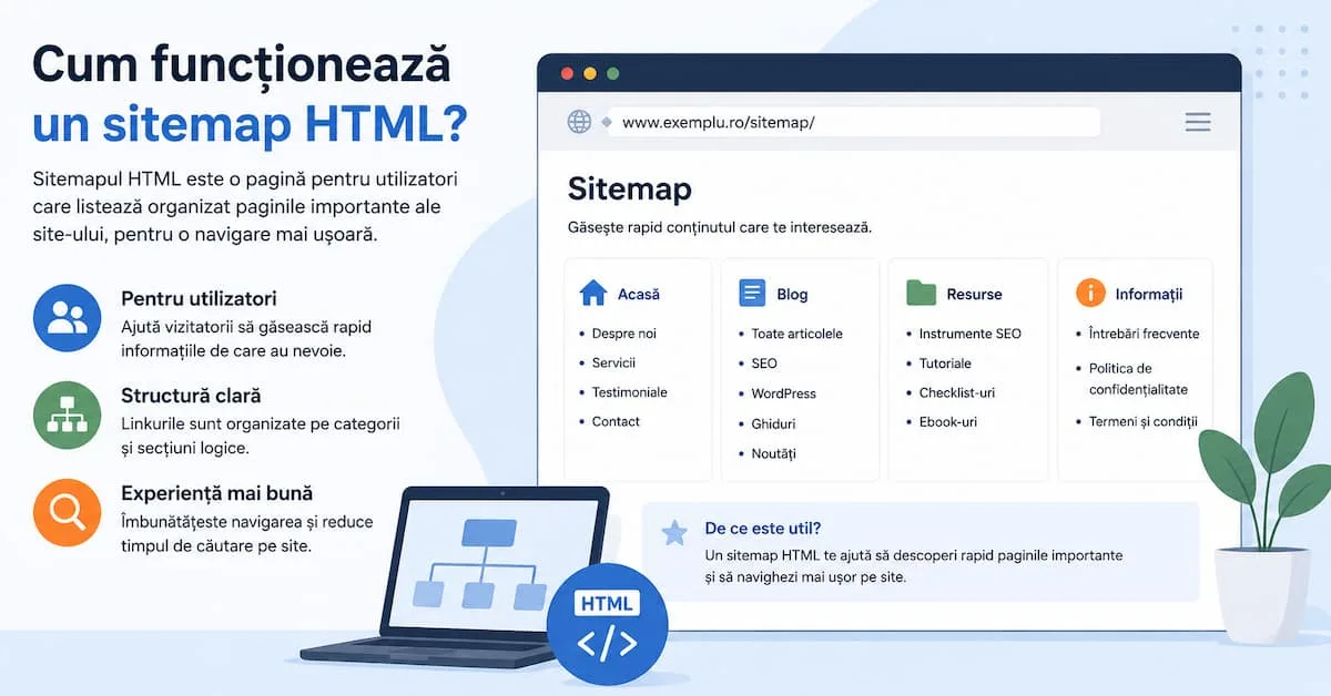 cum funcționează un sitemap HTML