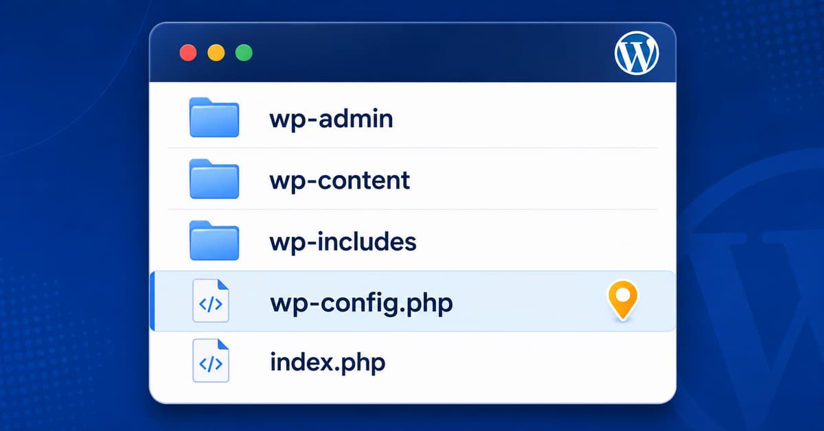 unde se află wp-config.php